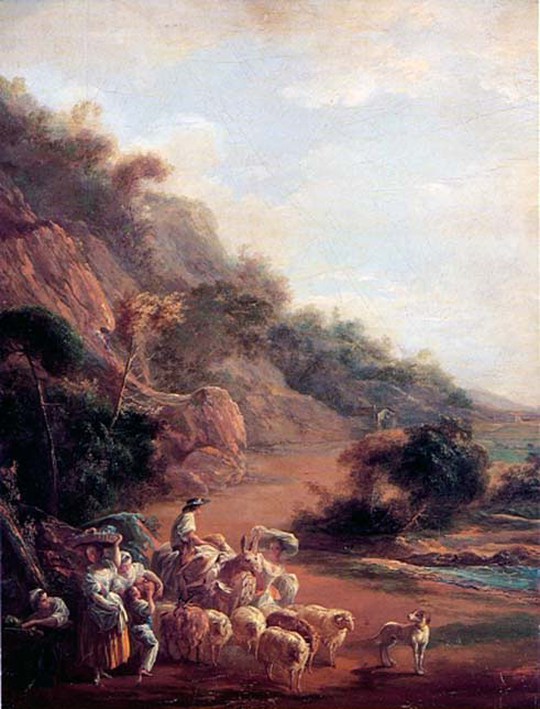 Scene with Rustics